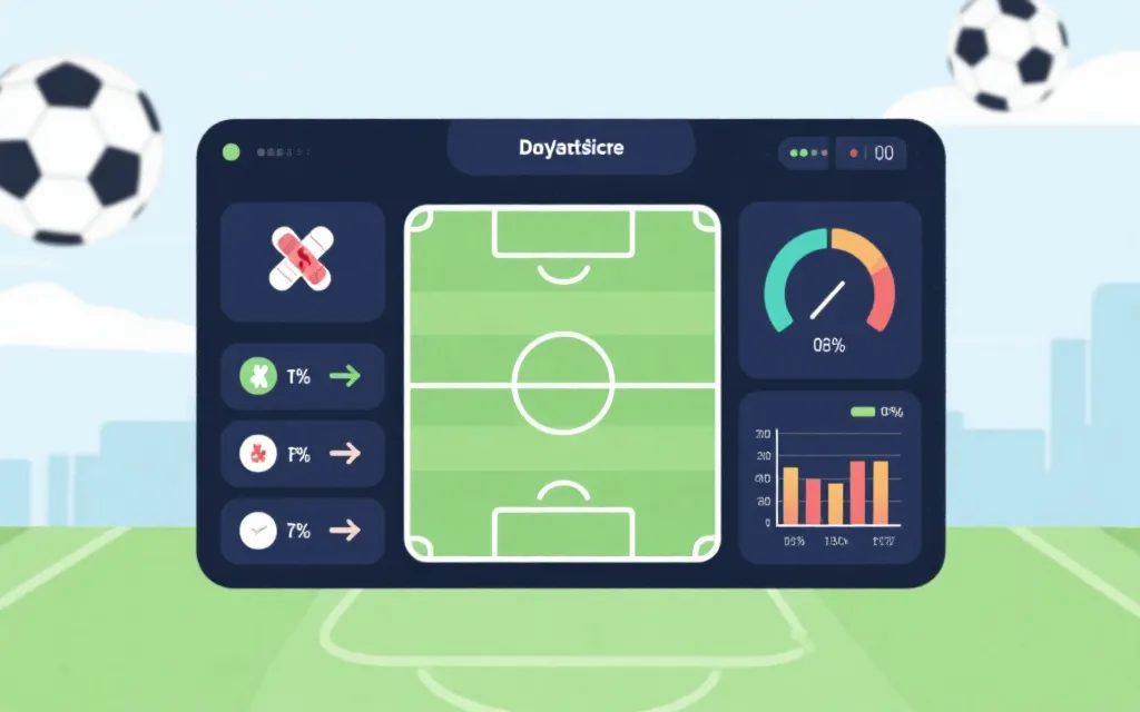 比赛数据分析面板：伤病、战术与赔率三类信号的对照图