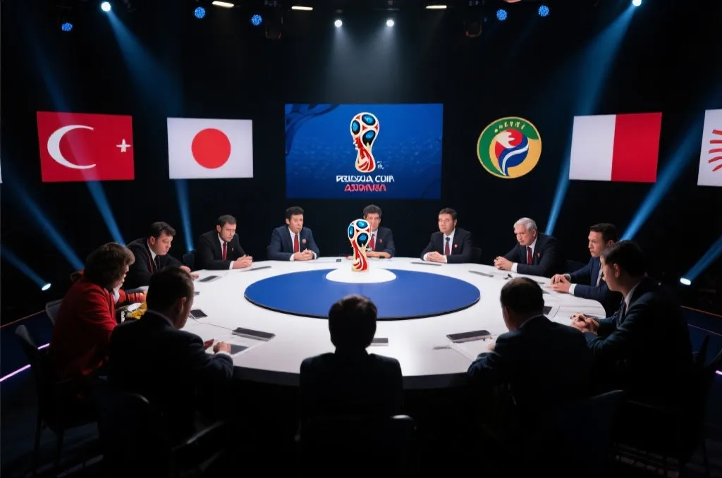 2026世界杯亚洲球队分组与赛前分析的专栏氛围图